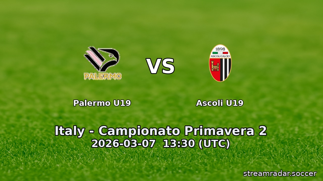 Palermo U19 vs Ascoli U19