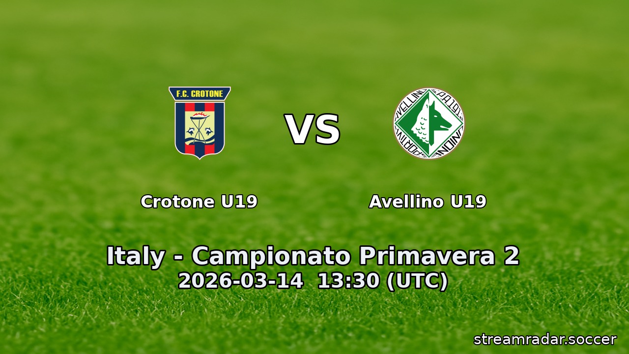 Crotone U19 vs Avellino U19