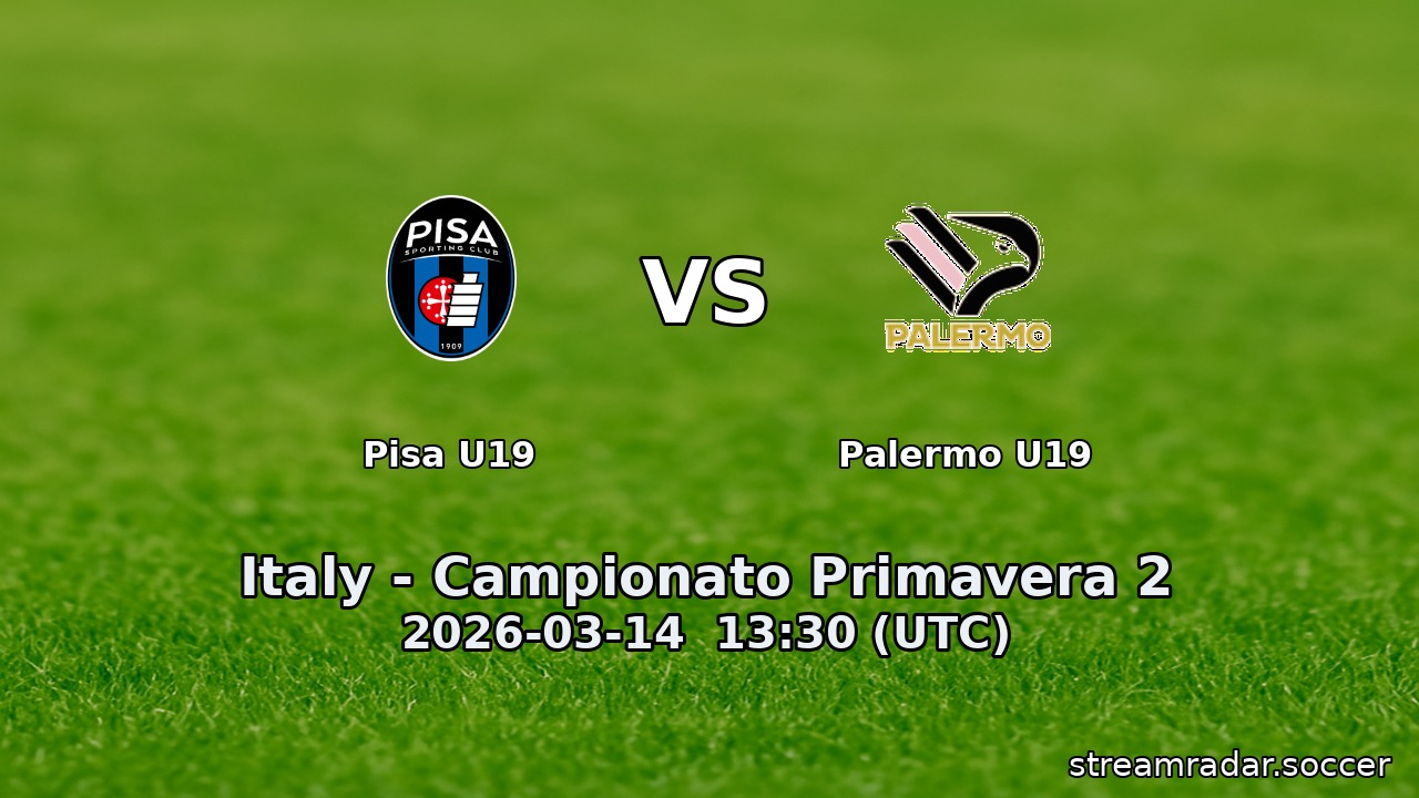 Pisa U19 vs Palermo U19