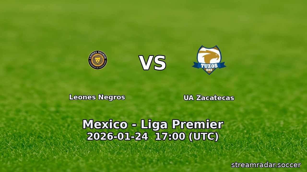 Leones Negros vs UA Zacatecas