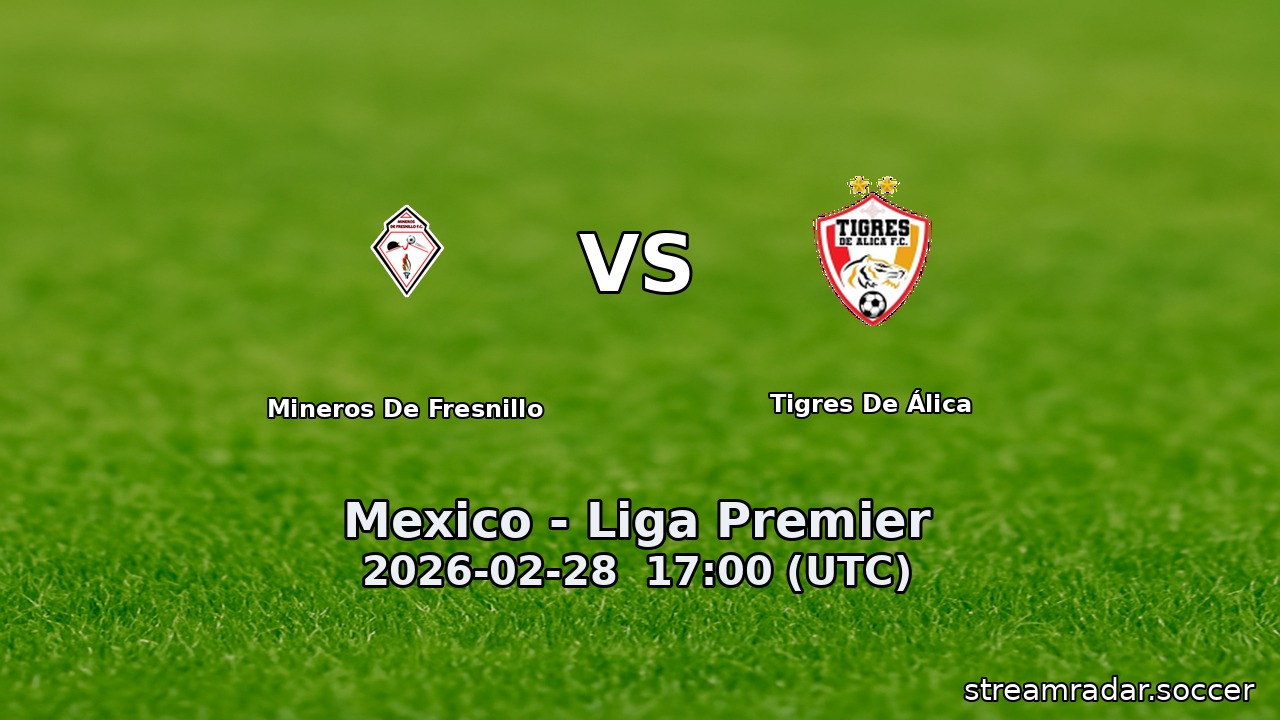 Mineros De Fresnillo vs Tigres De Álica