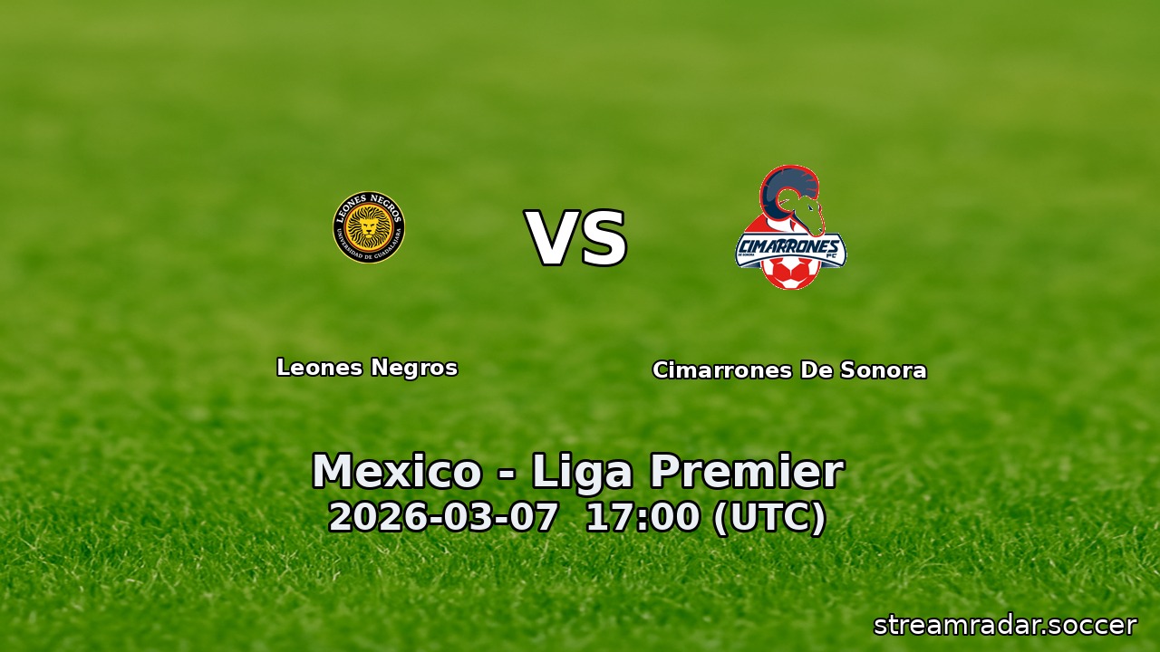 Leones Negros vs Cimarrones De Sonora