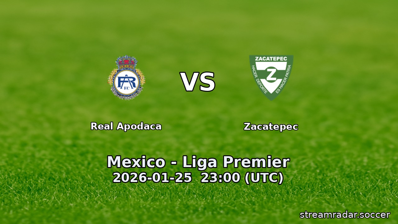 Real Apodaca vs Zacatepec