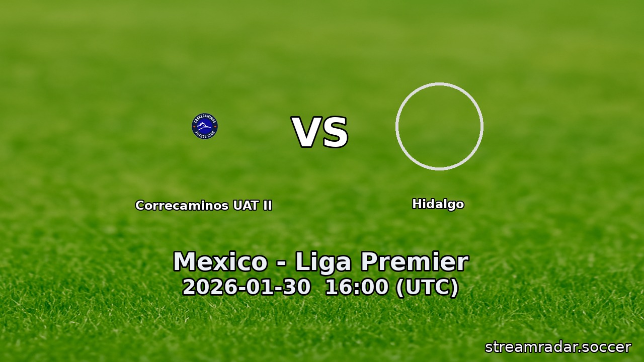 Correcaminos UAT II vs Hidalgo