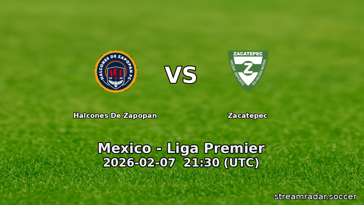 Halcones De Zapopan vs Zacatepec