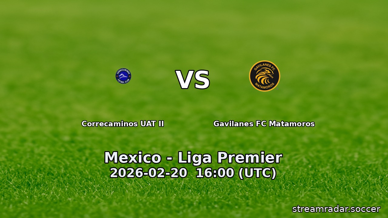 Correcaminos UAT II vs Gavilanes FC Matamoros