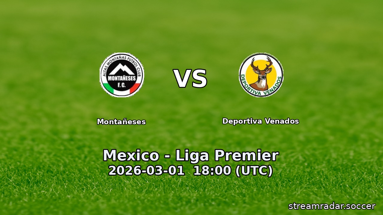 Montañeses vs Deportiva Venados