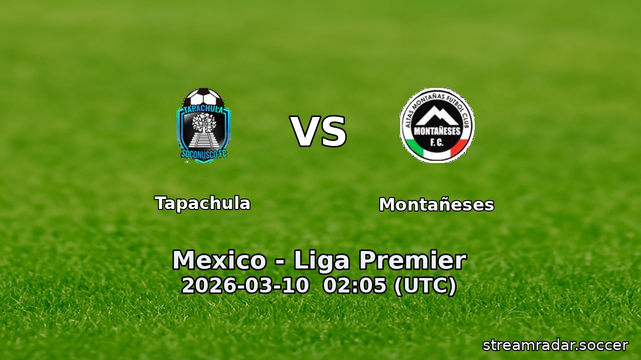 Tapachula vs Montañeses