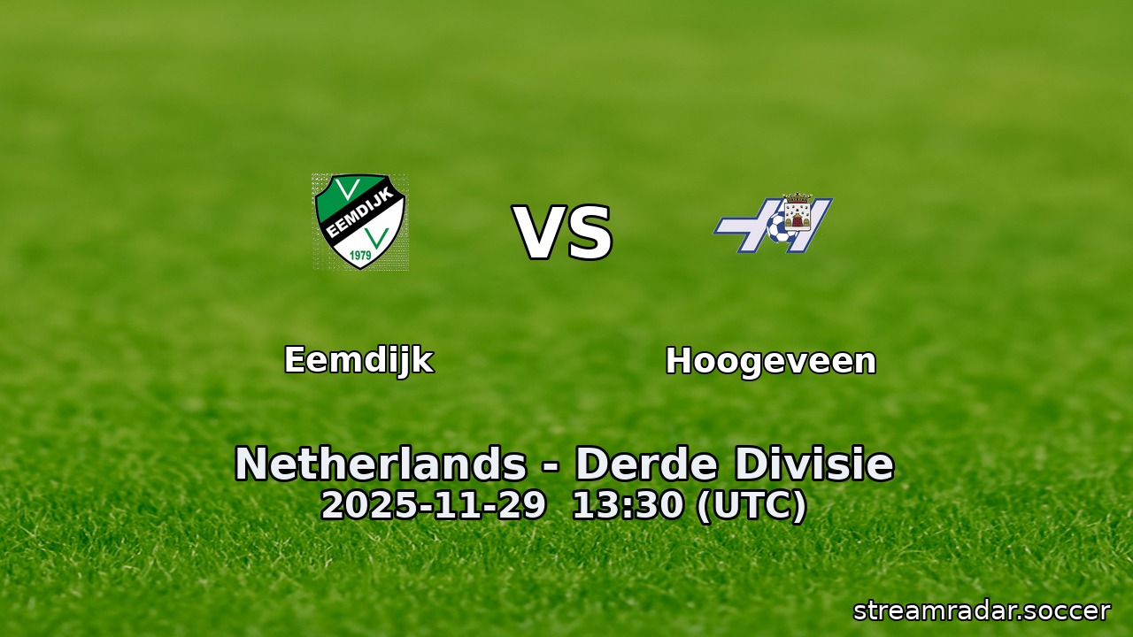 Eemdijk vs Hoogeveen
