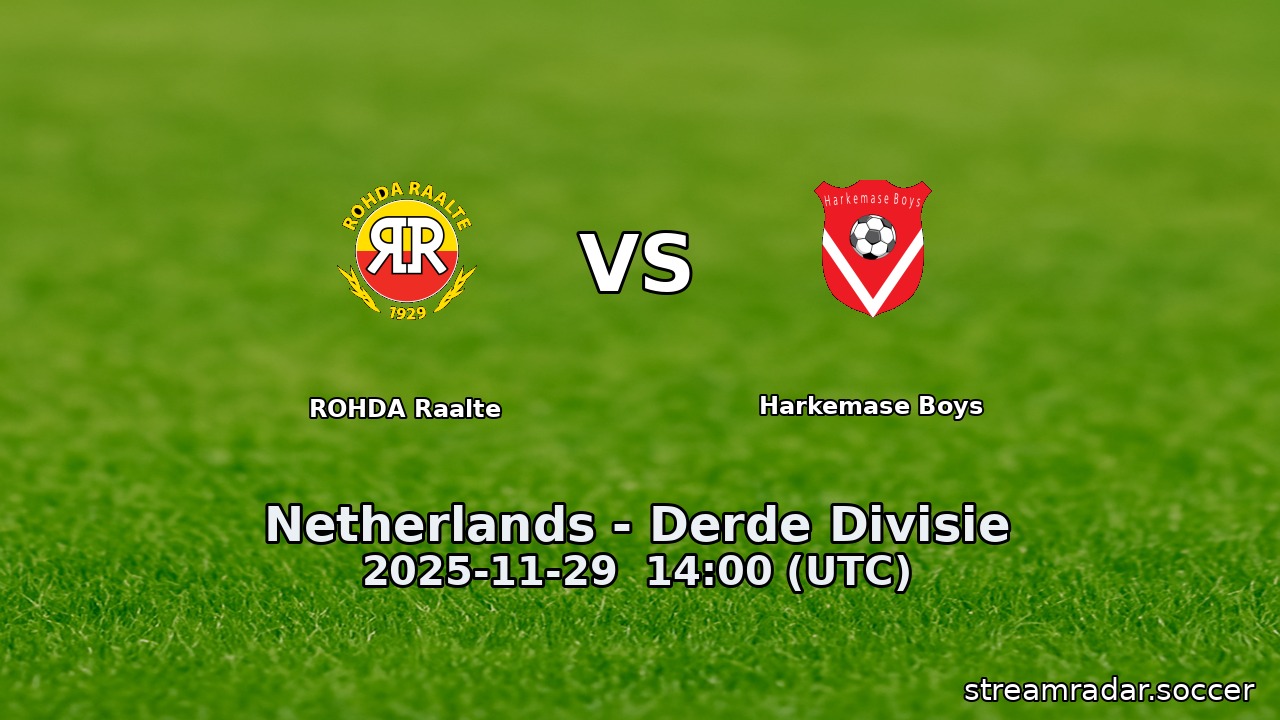 ROHDA Raalte vs Harkemase Boys