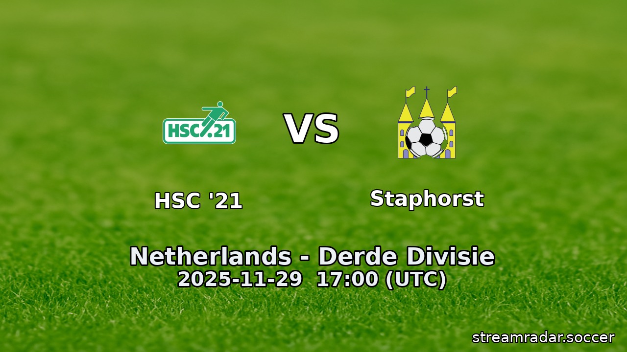 HSC '21 vs Staphorst
