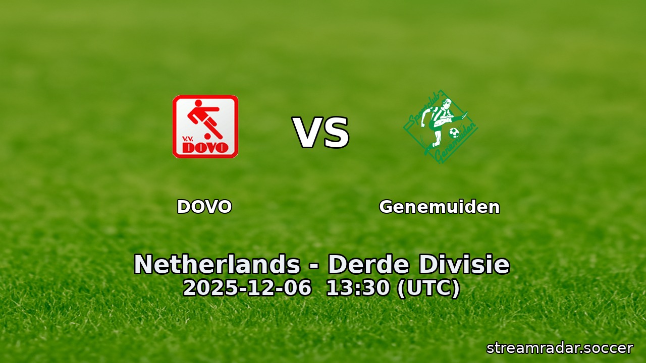 DOVO vs Genemuiden