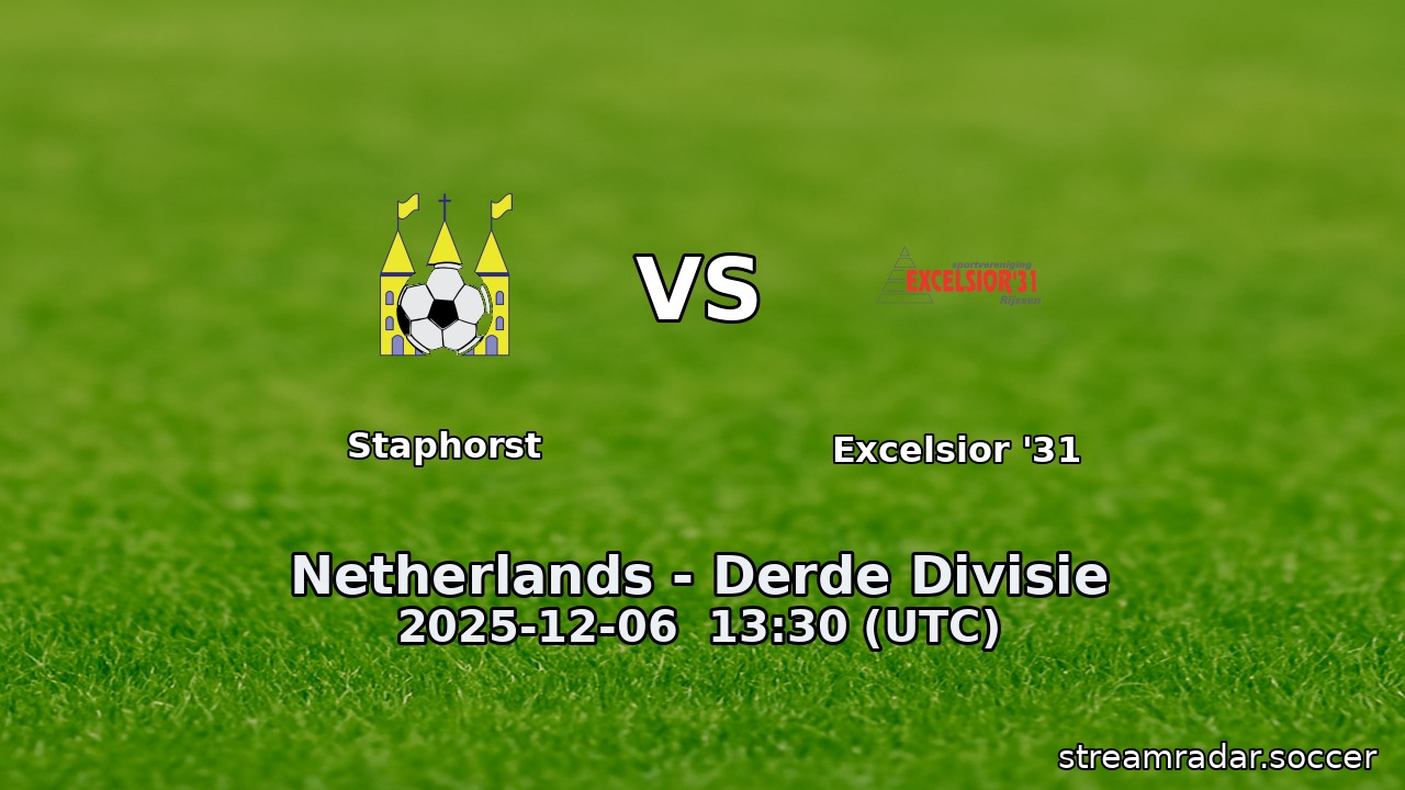 Staphorst vs Excelsior '31