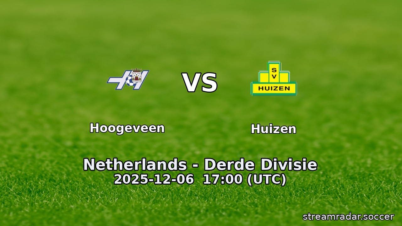 Hoogeveen vs Huizen