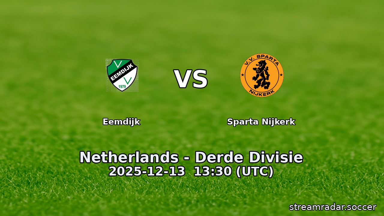 Eemdijk vs Sparta Nijkerk