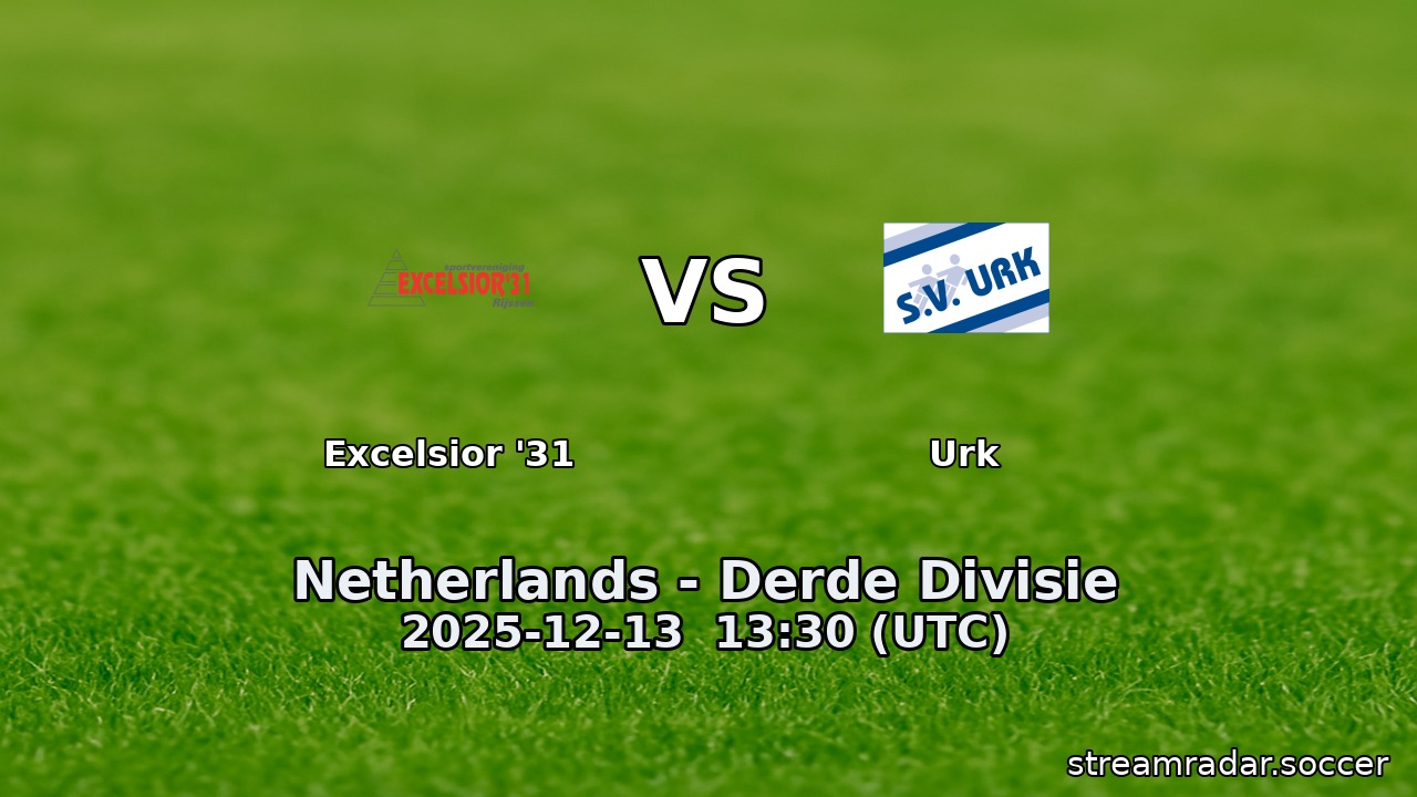 Excelsior '31 vs Urk