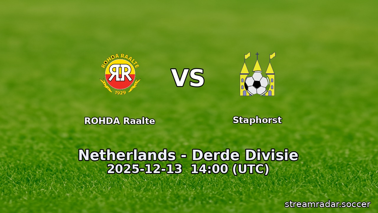 ROHDA Raalte vs Staphorst