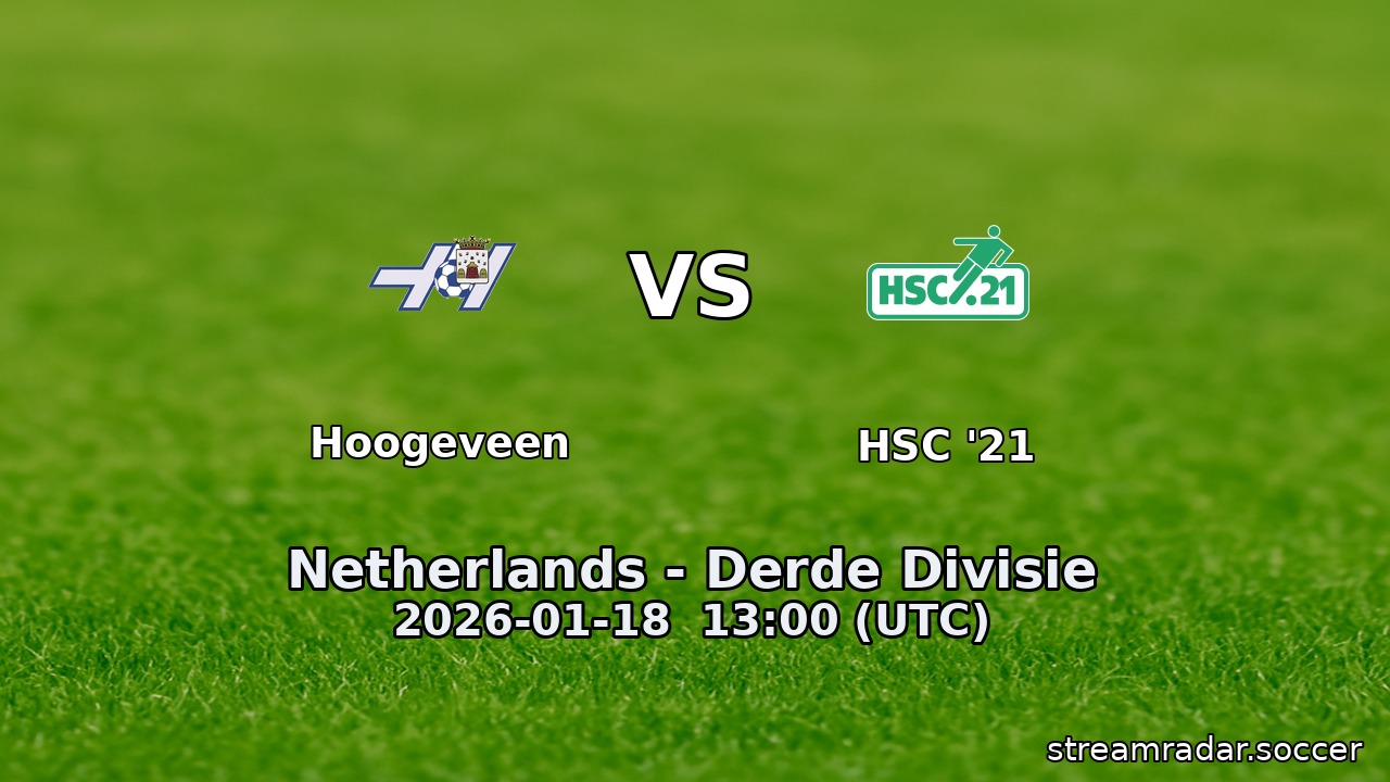 Hoogeveen vs HSC '21