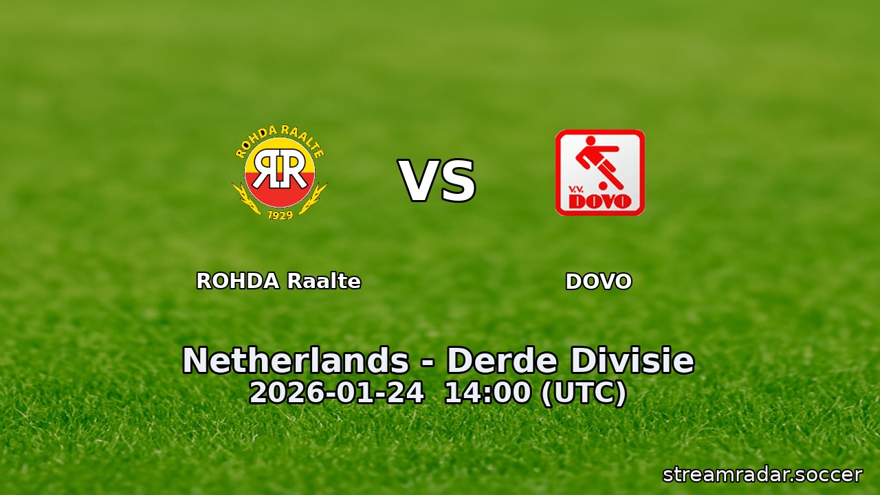 ROHDA Raalte vs DOVO