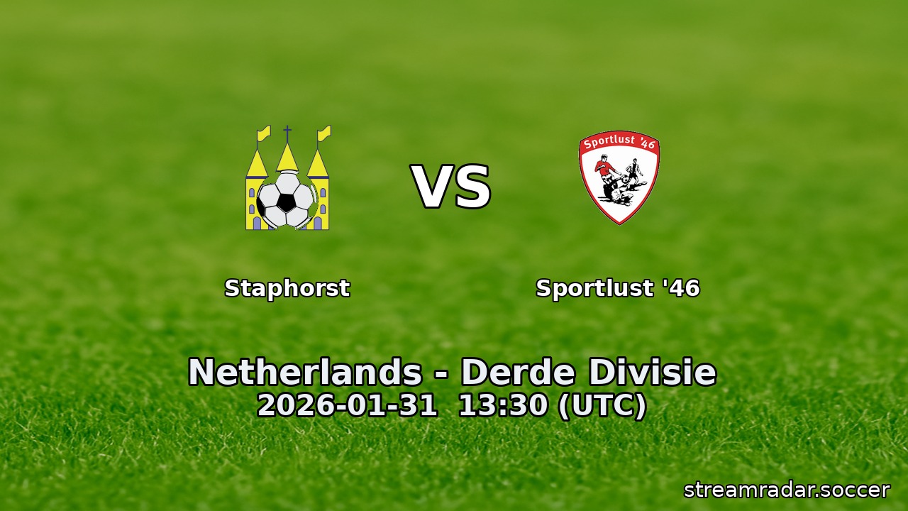 Staphorst vs Sportlust '46