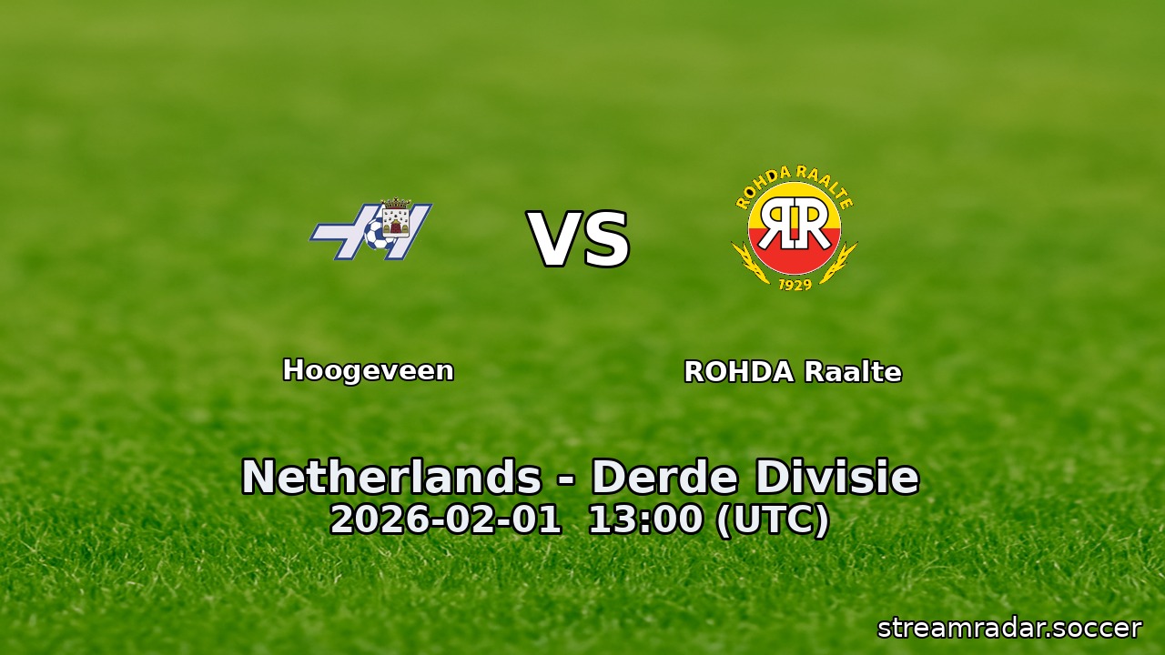 Hoogeveen vs ROHDA Raalte