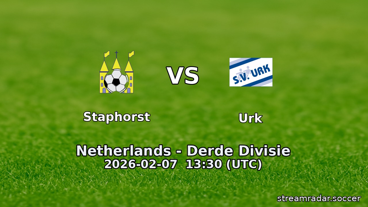 Staphorst vs Urk