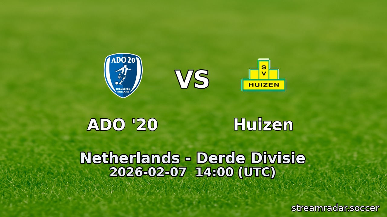 ADO '20 vs Huizen