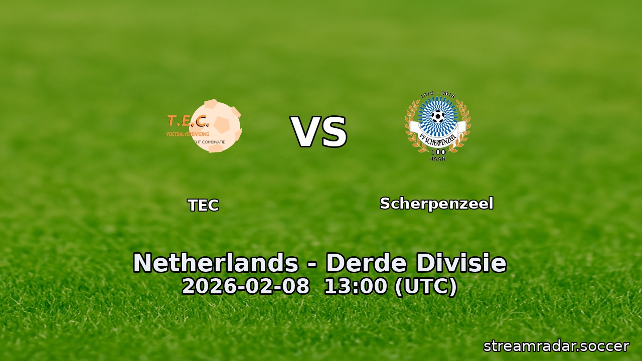 TEC vs Scherpenzeel