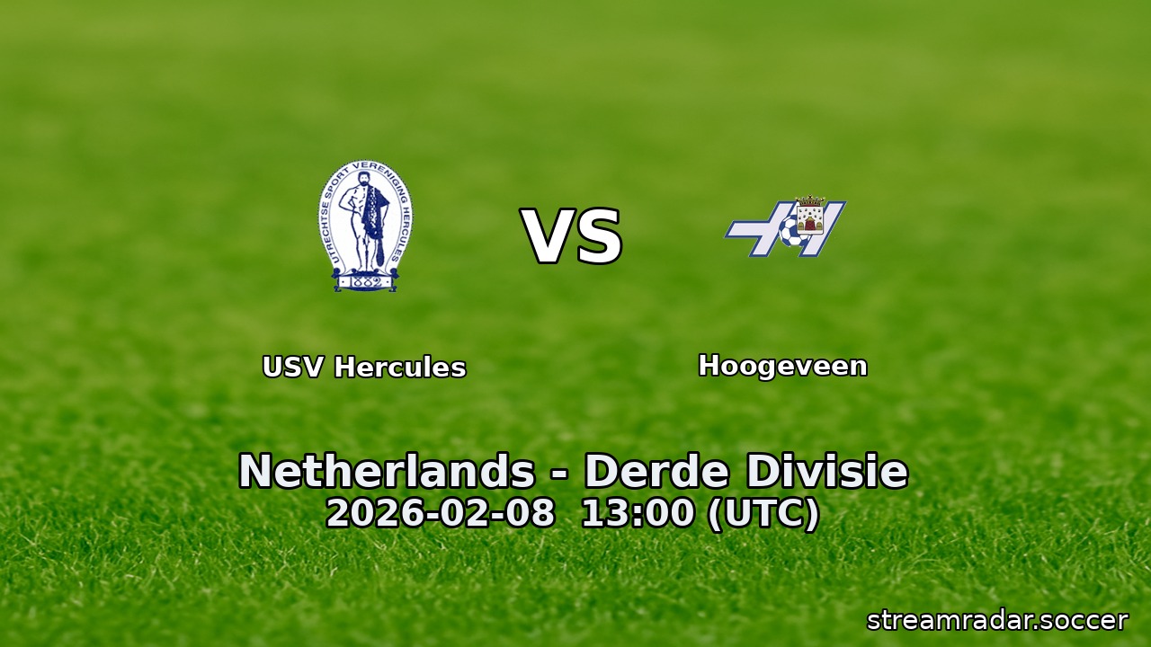 USV Hercules vs Hoogeveen