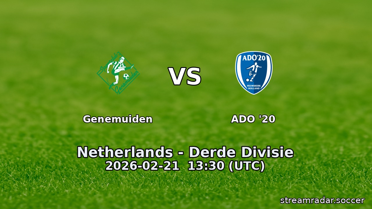 Genemuiden vs ADO '20