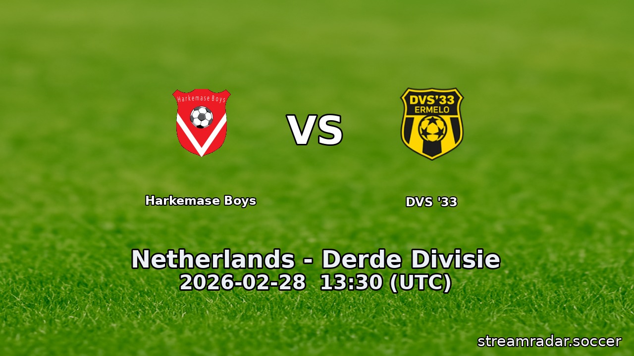 Harkemase Boys vs DVS '33