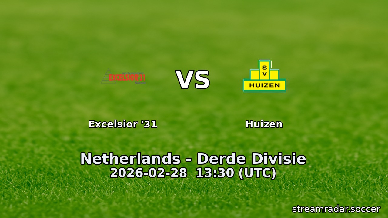 Excelsior '31 vs Huizen