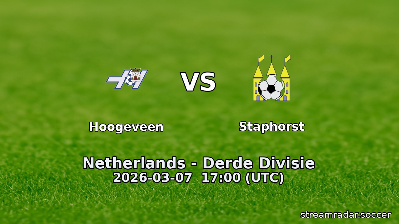 Hoogeveen vs Staphorst