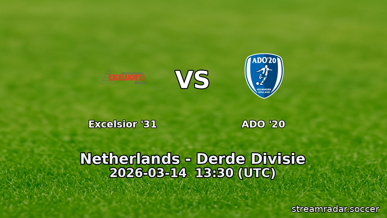 Excelsior '31 vs ADO '20