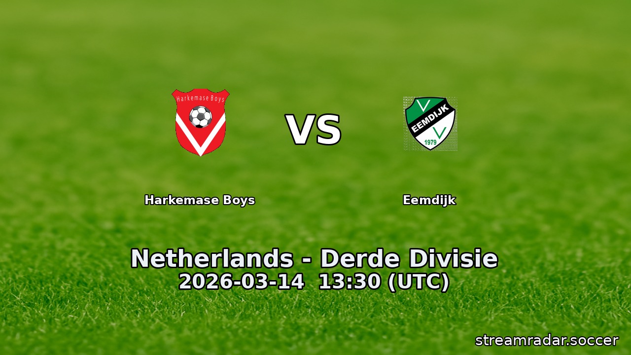 Harkemase Boys vs Eemdijk