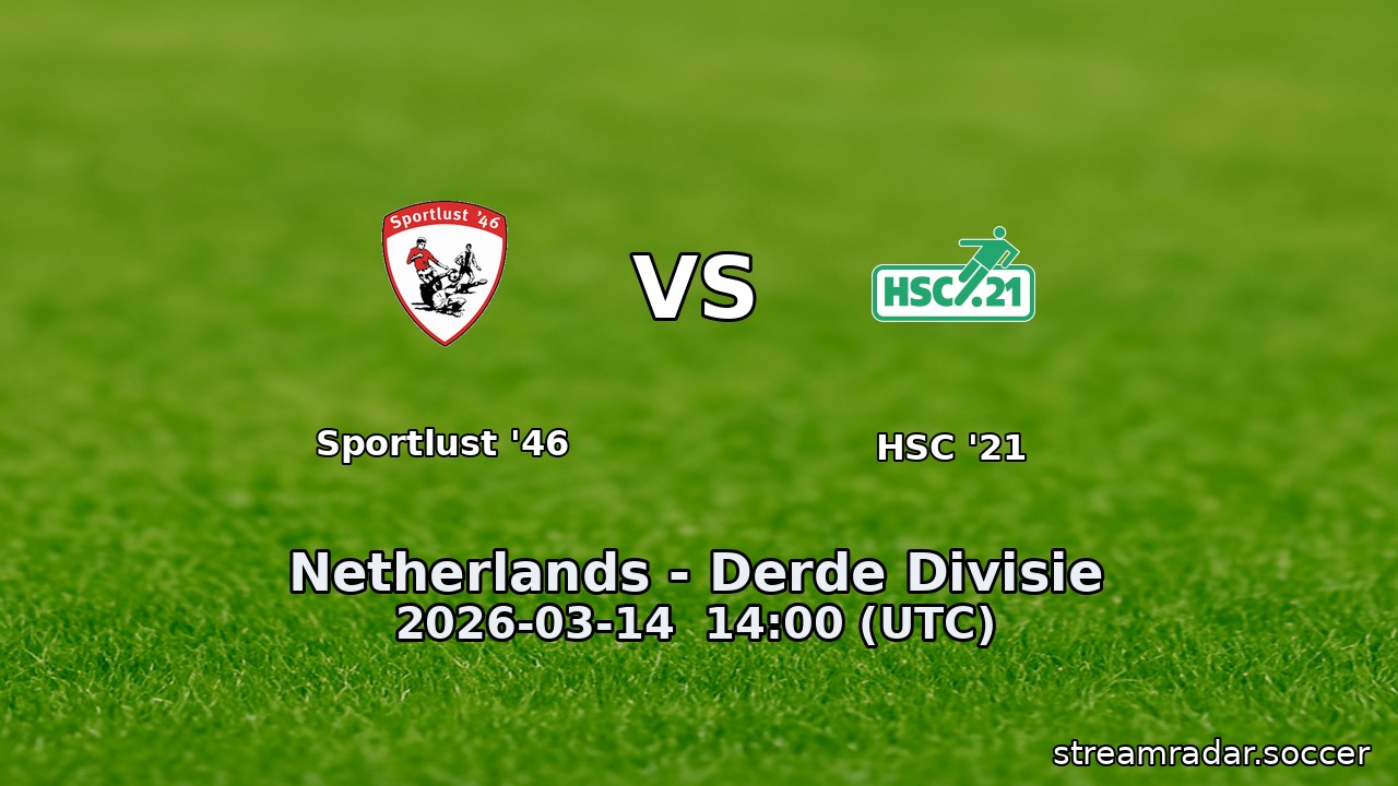 Sportlust '46 vs HSC '21