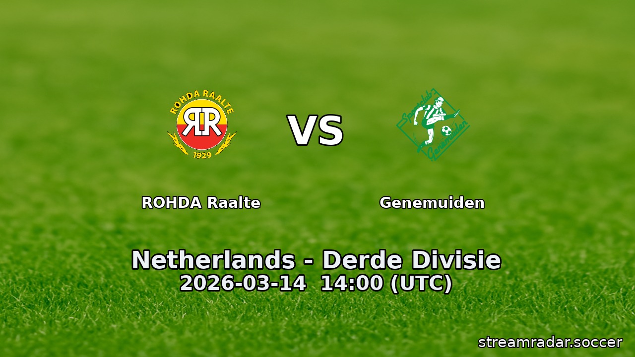 ROHDA Raalte vs Genemuiden