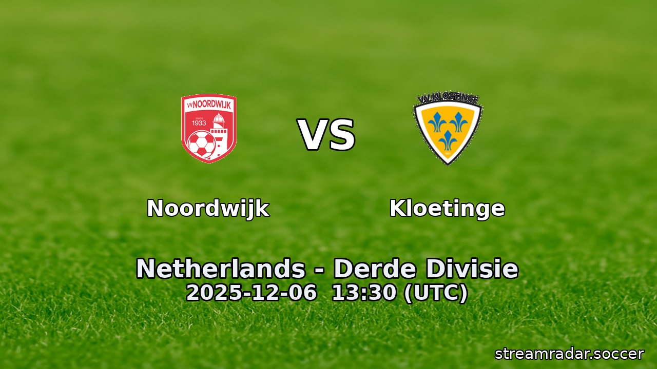 Noordwijk vs Kloetinge