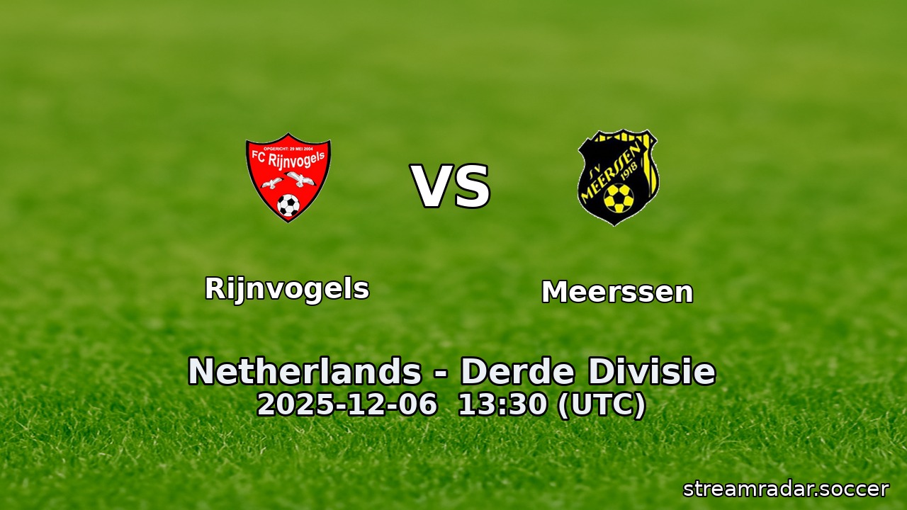 Rijnvogels vs Meerssen