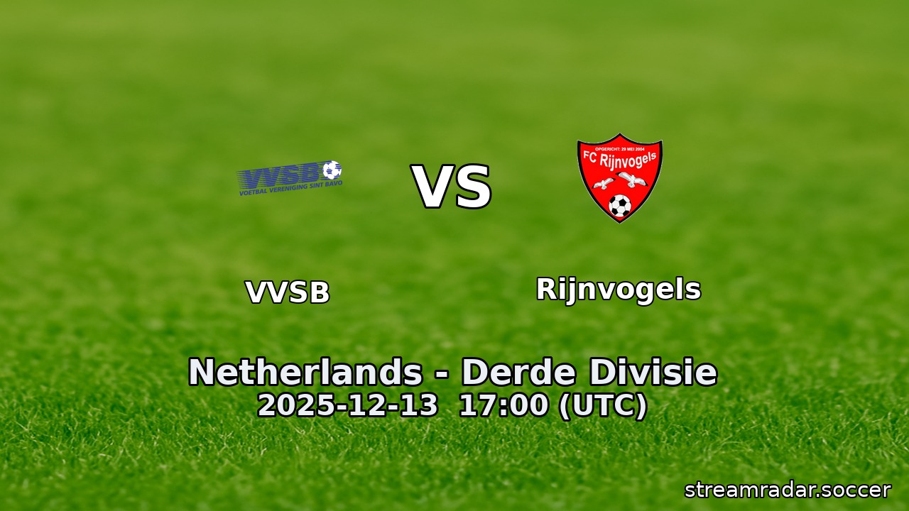 VVSB vs Rijnvogels