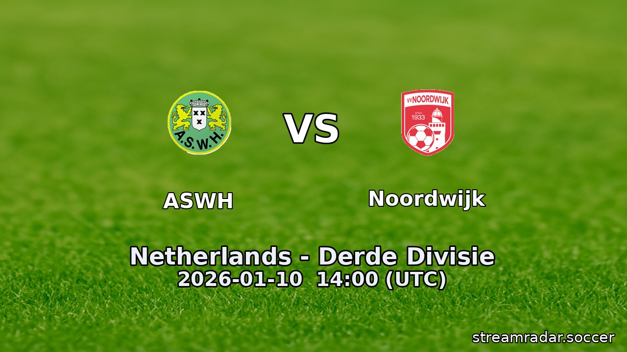 ASWH vs Noordwijk