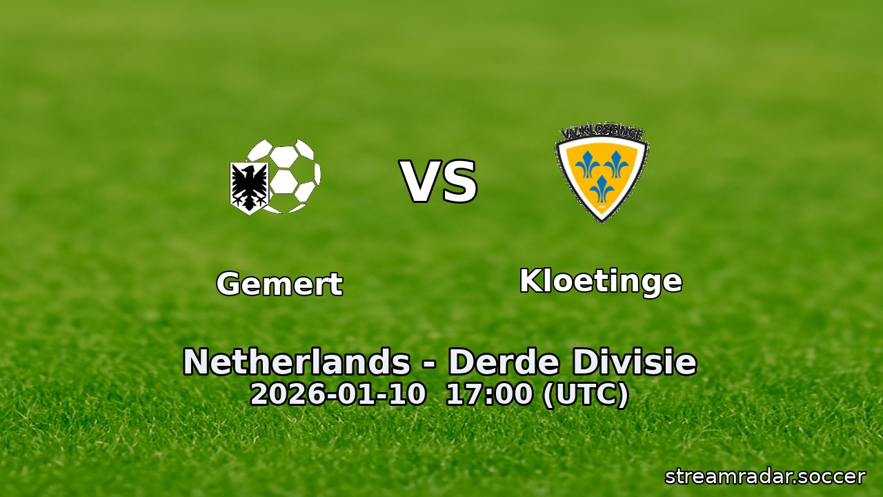 Gemert vs Kloetinge