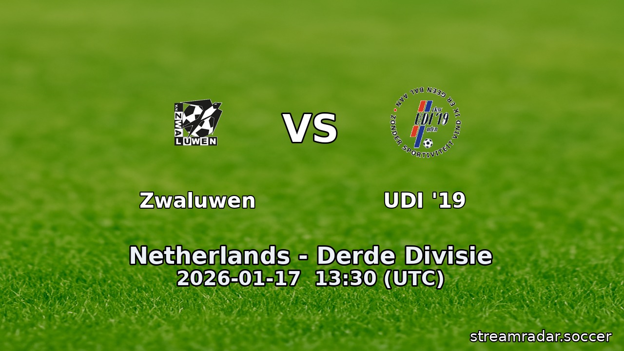 Zwaluwen vs UDI '19