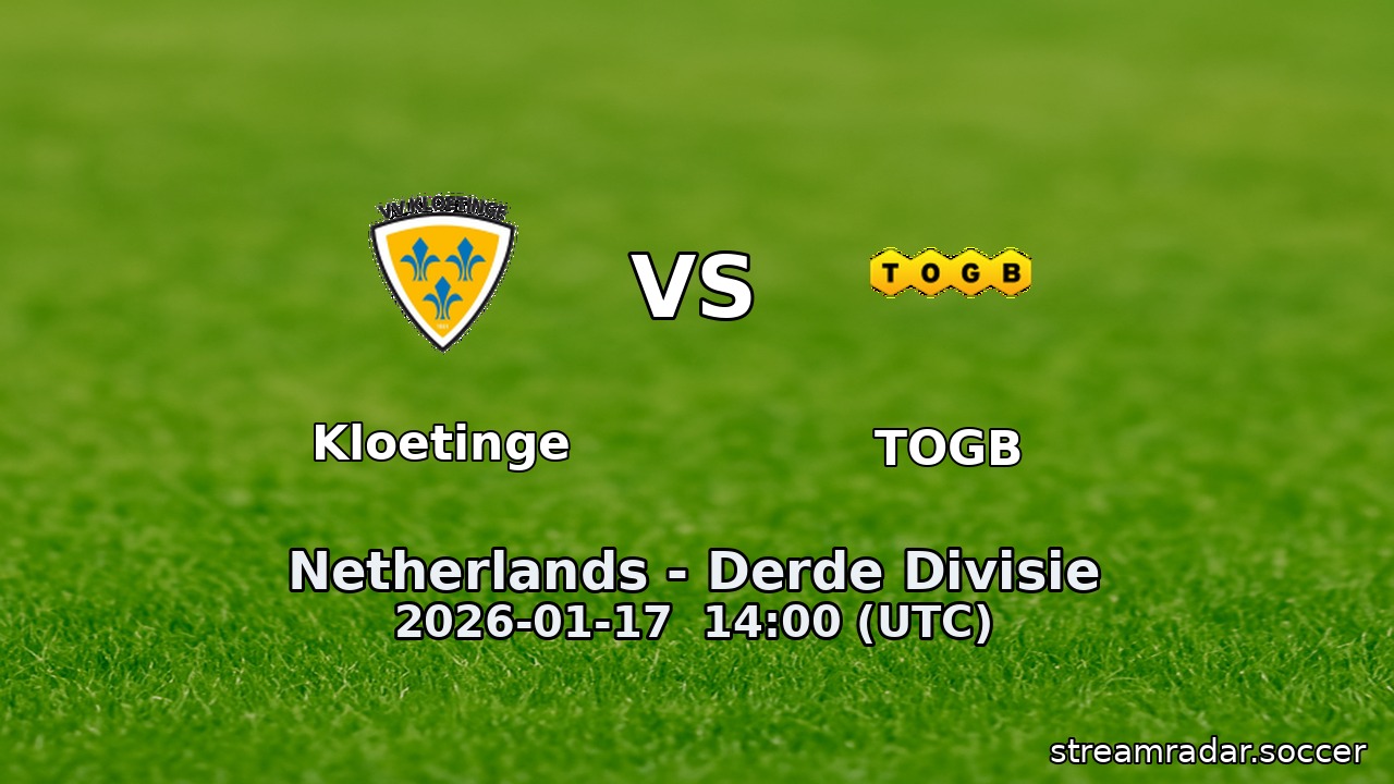 Kloetinge vs TOGB
