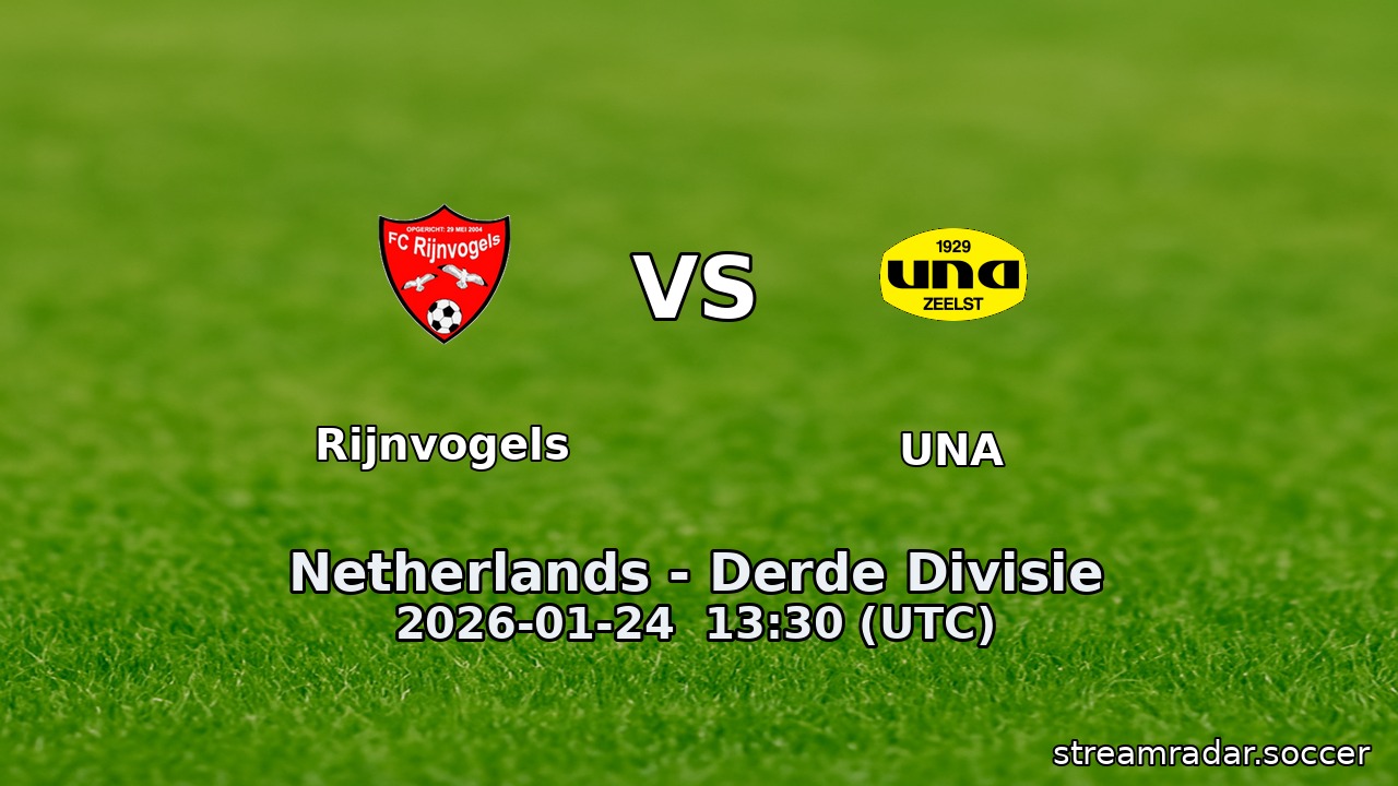 Rijnvogels vs UNA