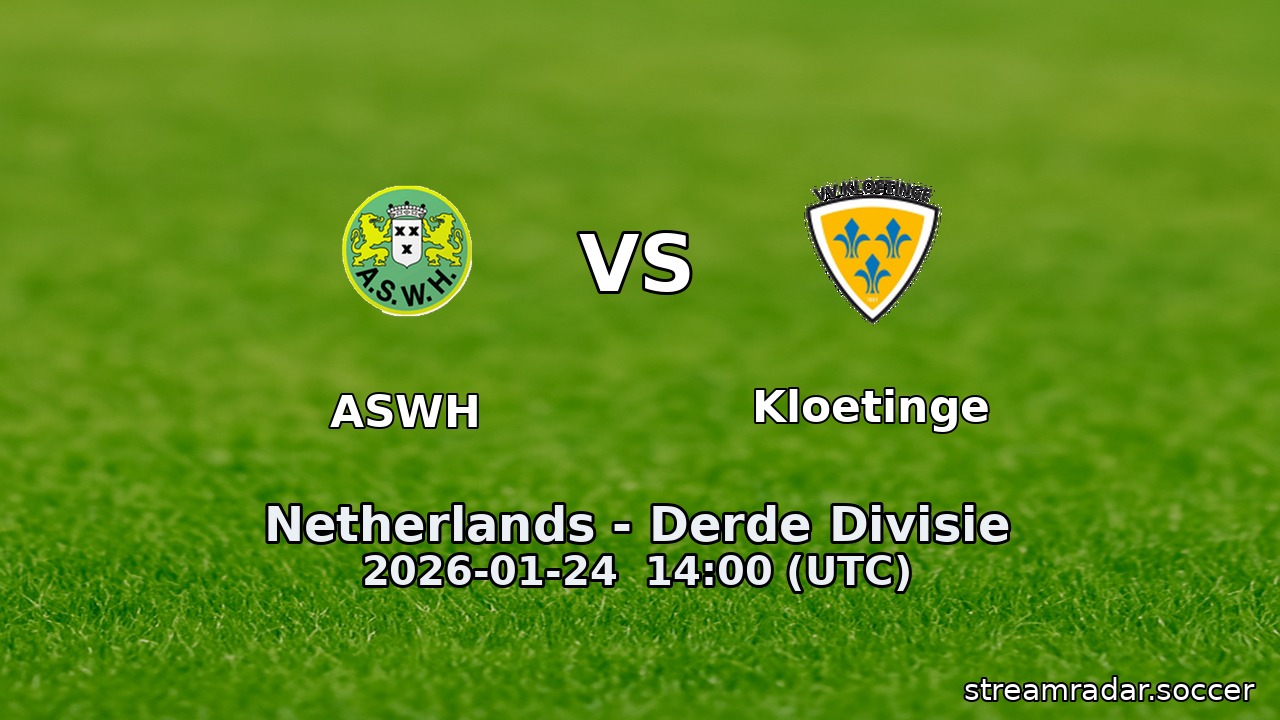 ASWH vs Kloetinge