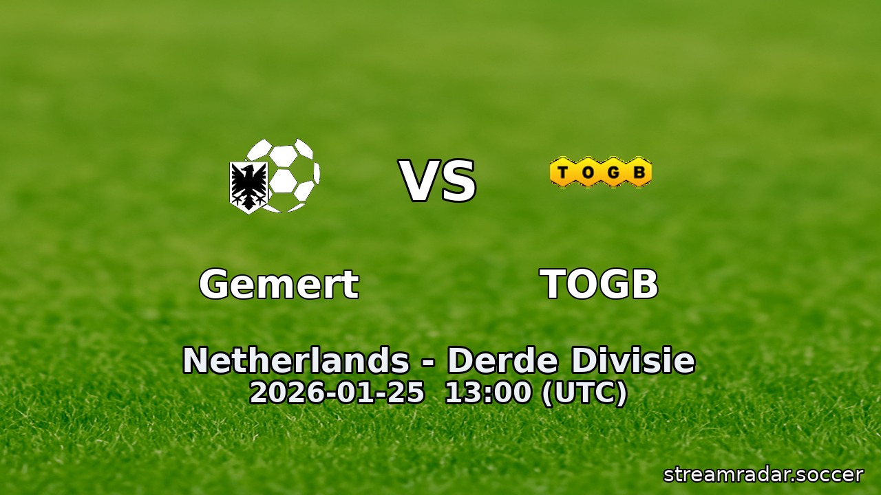 Gemert vs TOGB