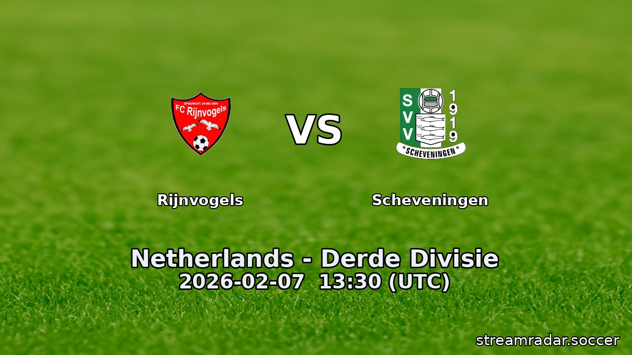 Rijnvogels vs Scheveningen