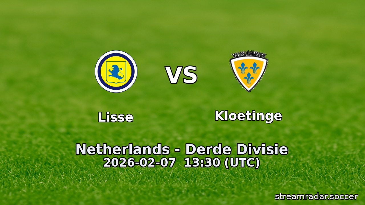 Lisse vs Kloetinge