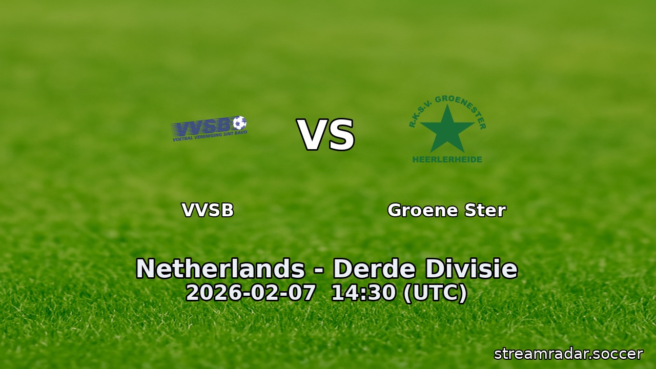 VVSB vs Groene Ster
